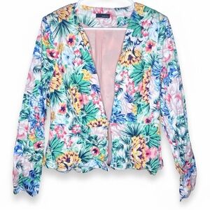 FAISCA Women’s Bright Spring Floral Business Casual Blazer Jacket